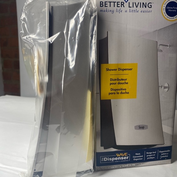 Better Living Wave Dispenser soap & shampoo Satin Nickel finish new - Picture 4 of 10